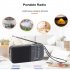 KK 218 AM FM Radio Telescopic Antenna Radio Receiver Battery Operated Portable Radio Best Reception For Elder Home black
