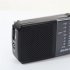 KK 218 AM FM Radio Telescopic Antenna Radio Receiver Battery Operated Portable Radio Best Reception For Elder Home black