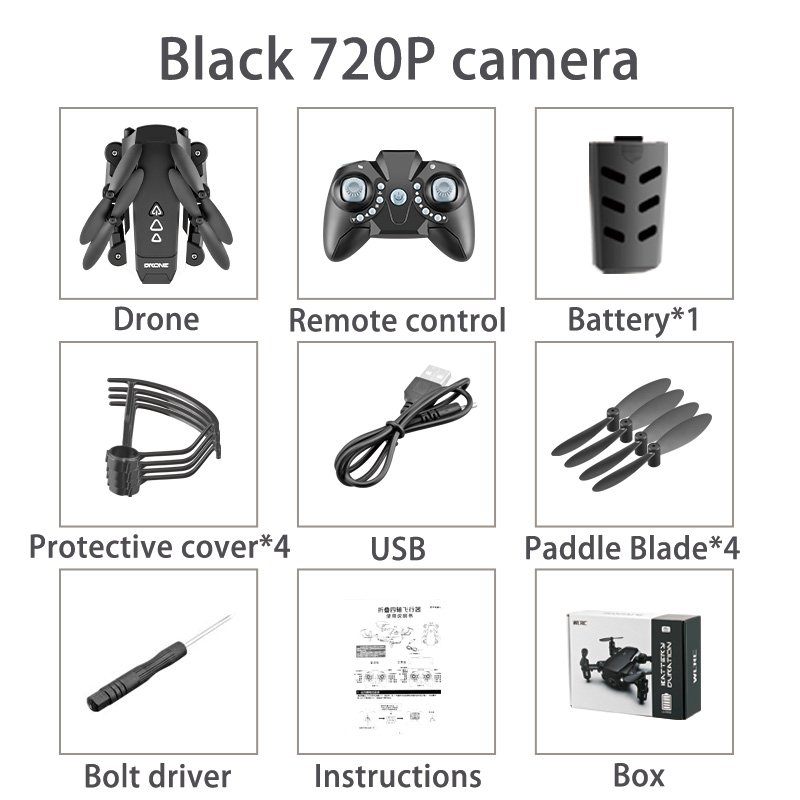foldable mini rc drone wifi fpv camera
