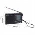 KK9 Weather Radio SW AM FM Portable Radio Battery Operated Longest Lasting Radio For Emergency Hurricane Running Walking Home silver