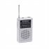 KK928 Small Pocket AM FM Radio  Portable Transistor Pocket Radio With Best Reception Digital Tuning Compact Personal Walkman Player With Built In Speaker silver