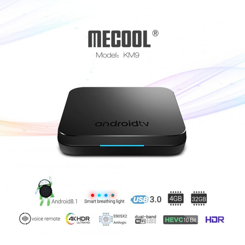 KM9 Android 8.1 Amlogic S905X2 Quad Core TV B