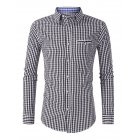KOJOOIN Oktoberfest Men Classic Contrast Plaid Shirt DE Size