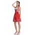 KOJOOIN Women s German Dirndl Dress Costumes Set for Bavarian Oktoberfest Halloween Carnival