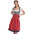KOJOOIN Women s Vintage Embroidery German Dirndl Dress Costumes for Bavarian Oktoberfest Halloween Carnival