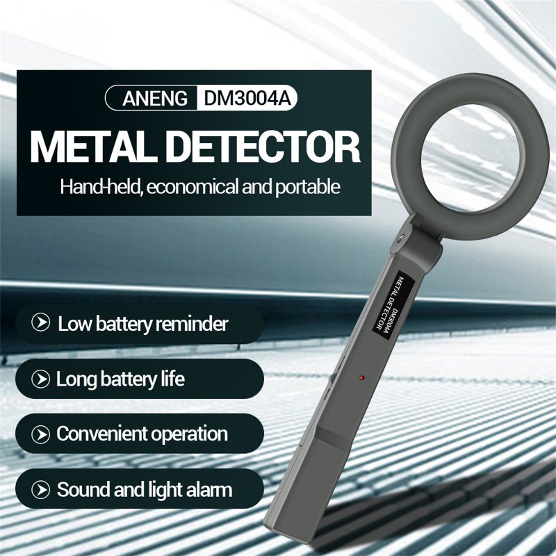 ANENG Hand Held Metal Detector High Sensitivity Portable Metal Detector Scanning Detection Instrument DM3004A