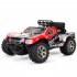 KYAMRC 1 18 Remote Control Short Pickup Car Model 2 4g Remote Control Big foot Off road Vehicle Toy For Boys 1812A   red