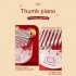 Kalimba 17 21 Keys Acrylic Finger Thumb Piano Exquisite Kalimba Musical Accessory Professional Thumb Piano Christmas New Year Gift For Children Kids 21 tone Big