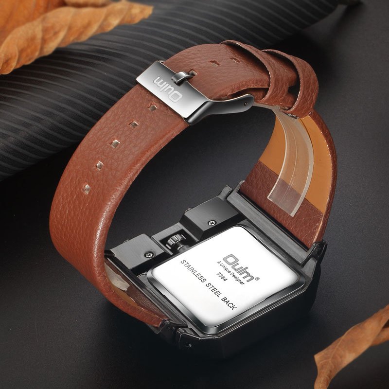 Fashion Rectangle Watch Quartz Movement Casual Wristwatch  