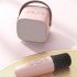 Karaoke Machine Portable Bluetooth Speaker with Wireless Microphone Music Mp3 Player for Boys Girls Gift Pink 1 to 1