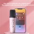 Karaoke Machine Portable Bluetooth Speaker with Wireless Microphone Music Mp3 Player for Boys Girls Gift Pink 1 to 1