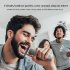 Karaoke Machine With Dual Microphones AUX TF Card U Disk Player Portable Speaker Studio Speaker For Party Meeting Kids black