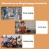 Karaoke Machine With Dual Microphones AUX TF Card U Disk Player Portable Speaker Studio Speaker For Party Meeting Kids black