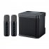 Karaoke Machine With Dual Microphones AUX TF Card U Disk Player Portable Speaker Studio Speaker For Party Meeting Kids black
