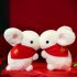 Kawaii Rabbit Plush Doll Cute Cartoon Bunny Soft Stuffed Plush Toy For Kids Gifts Home Decoration white 28 cm   gift bag