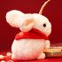 Kawaii Rabbit Plush Doll Cute Cartoon Bunny Soft Stuffed Plush Toy For Kids Gifts Home Decoration white 28 cm   gift bag