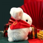 Kawaii Rabbit Plush Doll Cute Cartoon Bunny Soft Stuffed Plush Toy For Kids Gifts Home Decoration white 28 cm + gift bag