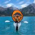Kayak Boat Wind Sail Foldable Portable Rowing Boats Transparent Window 108 108cm  orange 