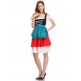 Women's Retro Color Block Stylish Dress Suit