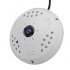 Keep an eye on your home  office or storage areas with the 3 megapixel IP camera  coming with a 360 degree lens  Wi Fi and remote playback 
