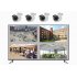 Keep an eye on your property with the day and night 720P CCTV 4 piece camera set  Expand your existing security system or easily create a new one 