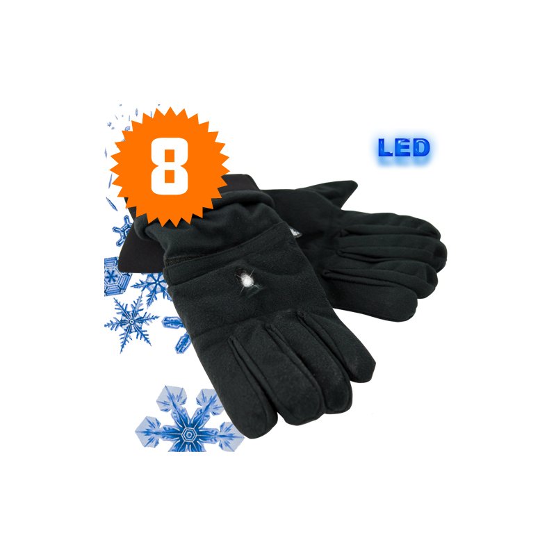 Thermal Winter Gloves with LED Light