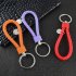 Key Chain Leather Key Ring Multicolor Woven Key Ring black Singal