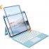 Keyboard Case Smart Stand Case Cover Wireless Detachable Tablet Cover Keyboard Removable Wireless Folio Case Keyboard Compatible For IPad Air IPad Pro Tablet bl