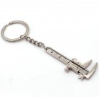 Keychains Fashion Jewelry Car-styling Vernier Caliper Keyring Metal Car Key Rings Silver