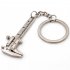 Keychains Fashion Jewelry Car styling Vernier Caliper Keyring Metal Car Key Rings Silver