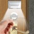 Keyhole Light Motion Detector Night Light With 4 LEDs High Brightness Square Battery Powered Light For Door Kitchen Wardrobe Drawer Car white light