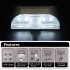 Keyhole Light Motion Detector Night Light With 4 LEDs High Brightness Square Battery Powered Light For Door Kitchen Wardrobe Drawer Car white light