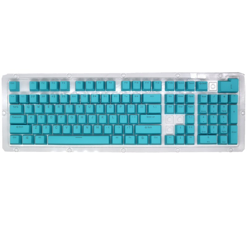 Keys PBT Double Color Mechanical Keyboard Backlight Keycap Universal Column Keycap Blue
