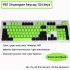Keys PBT Double Color Mechanical Keyboard Backlight Keycap Universal Column Keycap Green