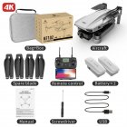 Kf102 Max Gps Drone 4k Profesional Fpv Hd Camera Drones 2-axis Gimbal Brushless Motor Rc Quadcopter Vs Sg906 Max Pro2 2 batteries