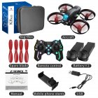 Kf615 Mini Drone 4k Hd Dual Camera 2.4g Wifi Fpv Optical Flow Positioning Cool Light Shooting Rc Qudacopter Gift For Kids 2 Batteries