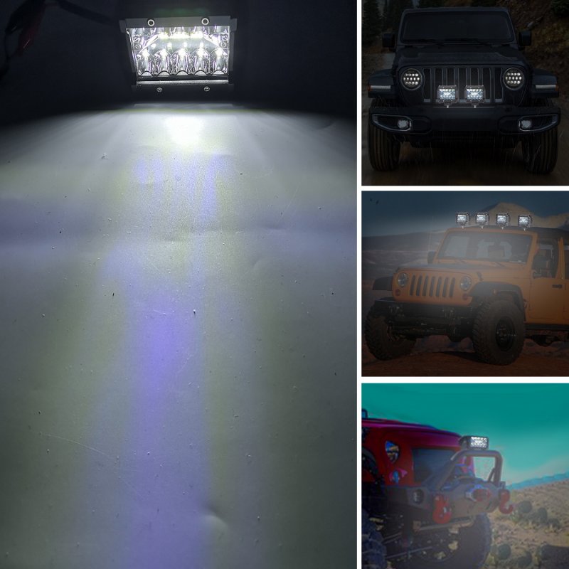 200W LED 3 Rows 4inch Work Light Bar Driving Lamp