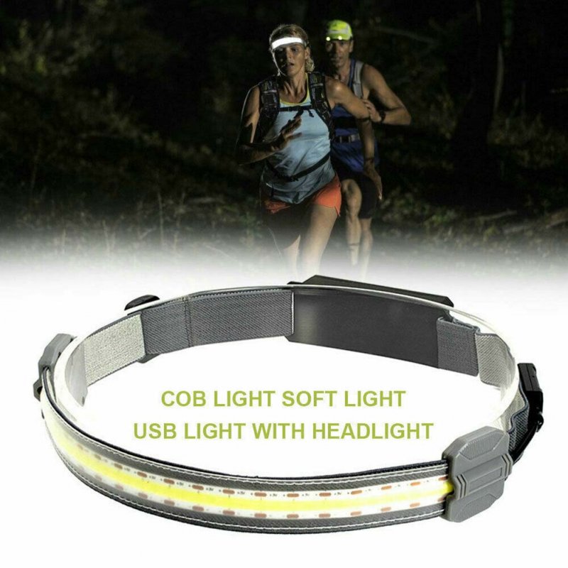 Mini Portable Led Headlight 350 Lumens Usb Charging Outdoor Running Fishing Head Torch Headlamp 