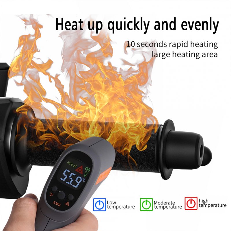 Motorcycle Heated Grips Winter Handlebar Heated Pad 3 Level Electric Heater USB Powered for Bike Scooter Atv 