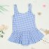 Kid Girl Jumpsuit Swimwear Sling Dress Backless Swimsuit Beach Wear for 5 7Y Random Color Random Color One size  55 yards 