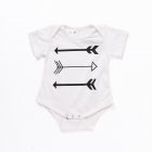 Kidlove Newborn Baby Boys Girls Arrow Printing Rompers Short Sleeve Jumpsuit