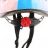 Kids Adjustable Bike Helmet Protect Set with Knee Elbow Wrist Guard for Cycling Biking Skateboard  Pink printing Children