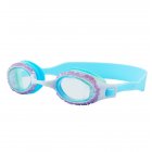 Kids Adjustable Swimming Goggles Professional Waterproof Anti-fog Diving Glasses Swim Eyewear For Boys Girls blue