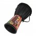 Kids African Drum Musical Educational Percussion Instrument Musical Toy 4 Inch Sheepskin Surface For Home Party Supplies African Totem 4 inches