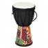 Kids African Drum Musical Educational Percussion Instrument Musical Toy 4 Inch Sheepskin Surface For Home Party Supplies African Totem 4 inches