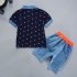 Kids Baby Boys Short Sleeve T shirt Denim Shorts Set
