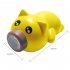 Kids Bicycle Led Piggy Headlight Horn Bell Usb Rechargeable Bike Flashlight Safety Warning Lamp Flashlight Cycling Equipment Blue   Coffee Mouth