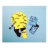 Kids Boys Cartoon Sunscreen Quick Dry Swimming Long Sleeve Tops Trousers  blue L