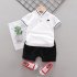 Kids Boys Cotton Embroidered Shirt with Elephant Printing   Shorts for Baby Orange 80cm