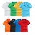 Kids Boys Girls Summer Simple Solid Color Lapel Short Sleeve T shirt white S
